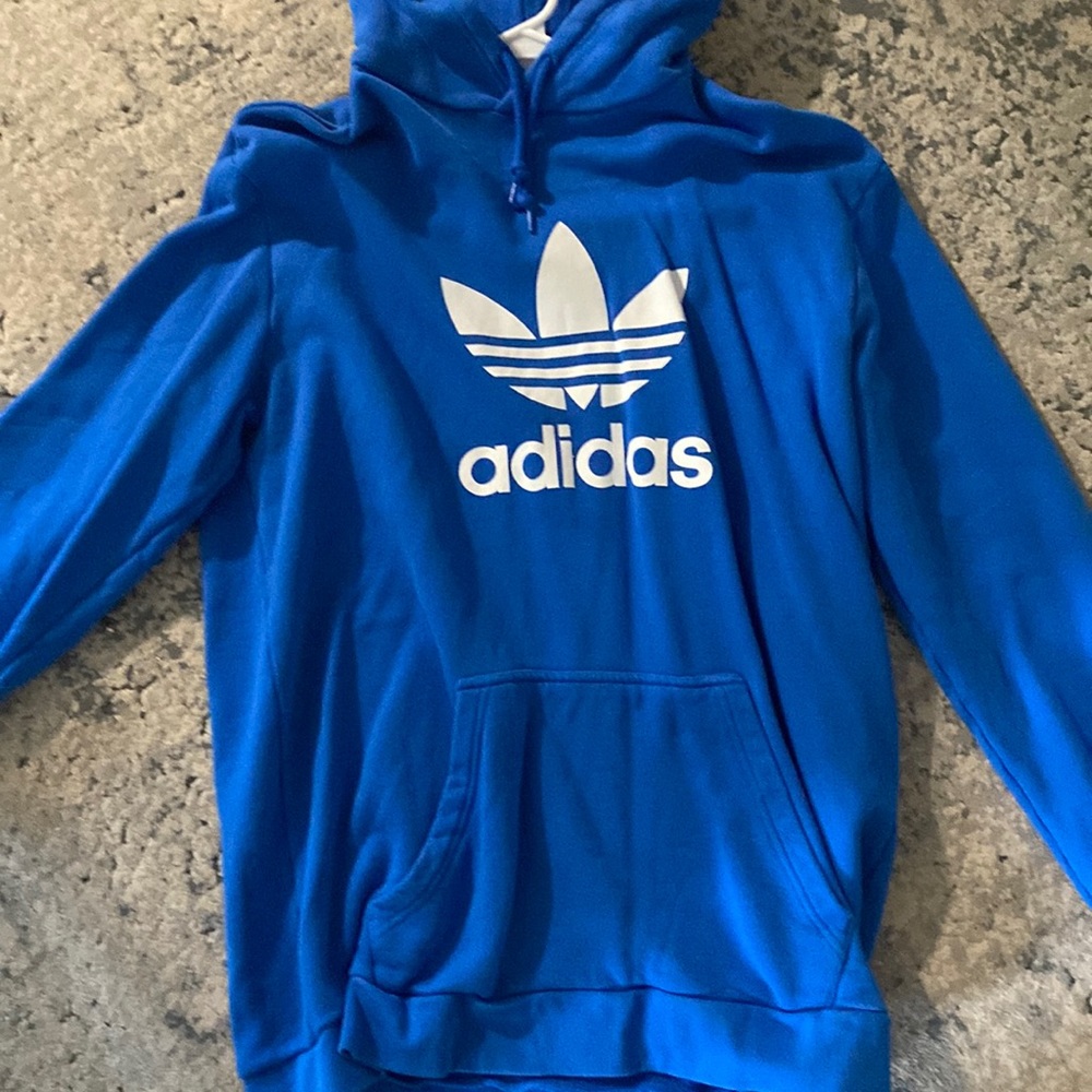 Blue adidas hoodie. Large - Picture 1 of 1
